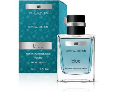 عطر مردانه کریستال ادیشن بلو  برند جکز باتینی  (  JACQUES BATTINI  -  CRYSTAL EDITION BLUE     )