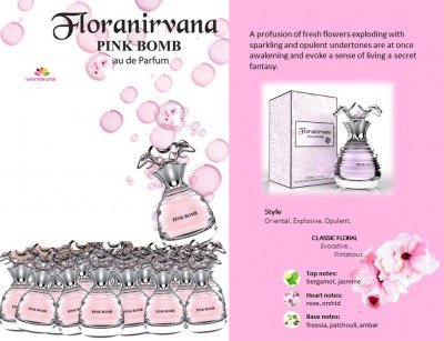 عطر و ادکلن زنانه پینک بامب برند فلورانیروانا   (  FLORANIRVANA  -  PINK BOMB    )