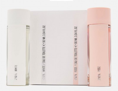 ست عطر و ادکلن زنانه وایت رز  برند زارا  (   ZARA   -  WHITE   ROSE EDT SET   )