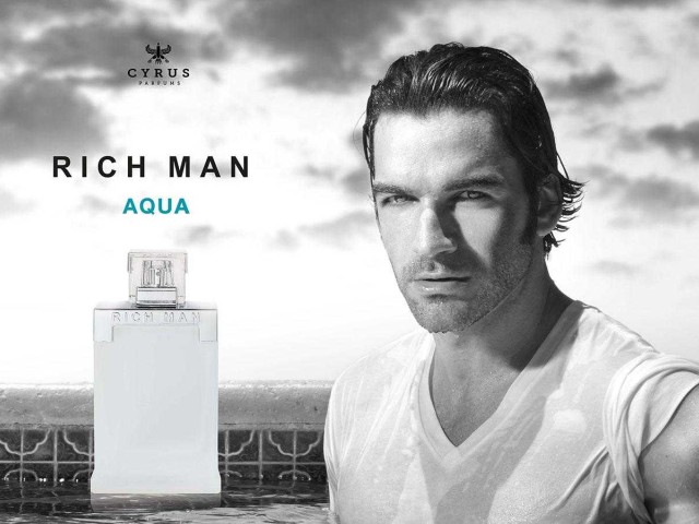 عطر و ادکلن مردانه ریچ من آکوآ برند پاریس بلو  (  PARIS BLEU  -  RICH MAN AQUA   )