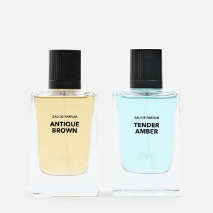 ست عطر و ادکلن مردانه تندر امبر - آنتیک براون برند زارا  (  ZARA   -  TENDER AMBER & ANTIQUE BROWN    )
