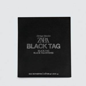 عطر و ادکلن مردانه بلک تگ - بلک تگ اینتنس برند زارا  (  ZARA   -  BLACK TAG + BLACK TAG INTENSE    )