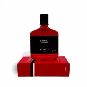 عطر و ادکلن مردانه اینفرنو الساتیس لدر کالکشن برند پاریسیس پارفومز  (  PARISIS PARFUMS  -  INFERNO ELSATYS LEATHER COLLECTION     )