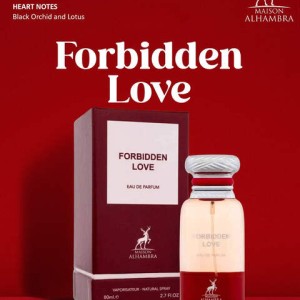 عطر و ادکلن زنانه و مردانه فوربیدن لاو برند میسون الحمبرا  (  MAISON ALHAMBRA  -  FORBIDDEN LOVE   )