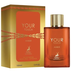 عطر و ادکلن زنانه و مردانه یور تاچ امبر برند میسون الحمبرا  (  MAISON ALHAMBRA  -  YOUR TOUCH AMBER    )
