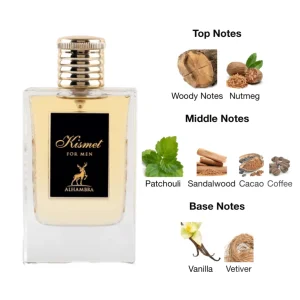 عطر و ادکلن مردانه کیسمت فور من برند میسون الحمبرا  (  MAISON ALHAMBRA  -  KISMET FOR MEN   )