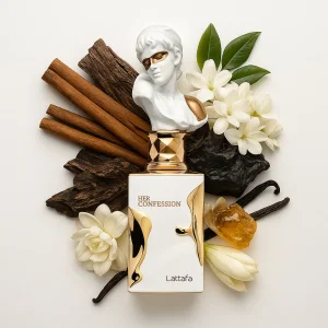 عطر و ادکلن زنانه هر کانفشن برند لطافه  (  LATTAFA  - HER CONFESSION   )