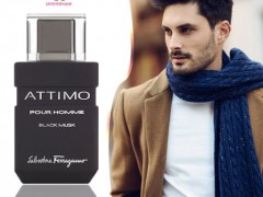 عطر و ادکلن مردانه آتیمو بلک ماسک برند سالواتوره  فراگامو  (  SALVATORE  FERRAGAMO  -    ATTIMO BLACK MUSK POUR HOMME     )