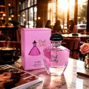 عطر و ادکلن زنانه پینک سیلکی برند لا استی  (   LA STEE  -  PINK SILKY    )