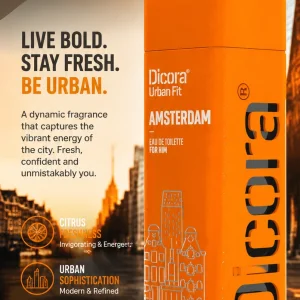 عطر و ادکلن مردانه آمستردام برند دیکورا اربن فیت  (  DICORA URBAN FIT   -  AMSTERDAM  )