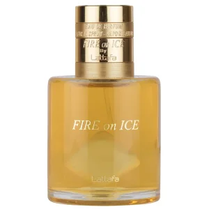 عطر و ادکلن زنانه و مردانه فایر آن آیس برند لطافه  (  LATTAFA  - FIRE ON ICE   )