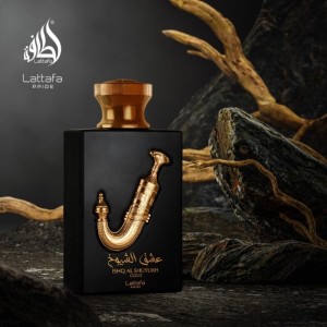 عطر و ادکلن زنانه و مردانه عشق الشیوخ گلد برند لطافه  (  LATTAFA  - ISHQ AL SHUYUKH GOLD   )
