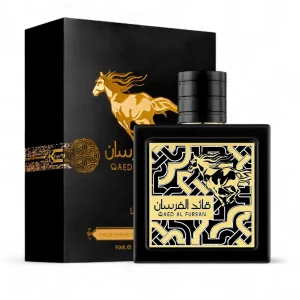 عطر و ادکلن زنانه و مردانه قائد الفرسان برند لطافه  (  LATTAFA  - QAED AL FURSAN   )