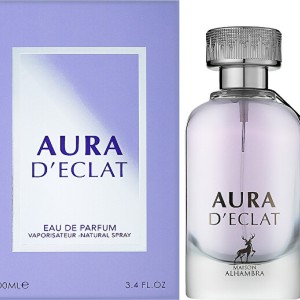عطر و ادکلن زنانه آئورا د اکلت برند میسون الحمبرا  (  MAISON ALHAMBRA  - AURA D ECLAT   )