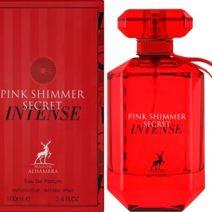 عطر و ادکلن زنانه پینک شیمر سکرت اینتنس برند میسون الحمبرا  (  MAISON ALHAMBRA  - PINK SHIMMER SECRET INTENSE    )
