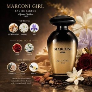 عطر و ادکلن زنانه مارکونی گرل برند الیسیس فشن  ( ELYSEES FASHION -  MARCONI GIRL    )
