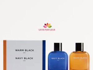 ست عطر و ادکلن مردانه نیوی بلک - وارم بلک برند زارا  (  ZARA   -  NAVY BLACK - WARM BLACK    )