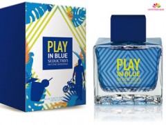 عطر  مردانه  پلی این بلو سداکشن برند آنتونیو باندراس  ( ANTONIO BANDERAS  -  PLAY IN BLUE SEDUCTION FOR MEN    )