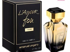 عطر زنانه  ال آمور فو ال الیگزیر  برند امانوئل اونگارو   (  EMANUEL UNGARO  -  L AMOUR FOU L ELIXIR   )