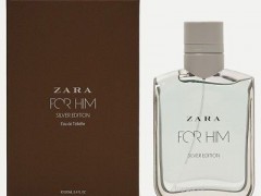 عطر و ادکلن مردانه فور هیم سیلور برند زارا  (  ZARA   -  FOR HIM SILVER    )
