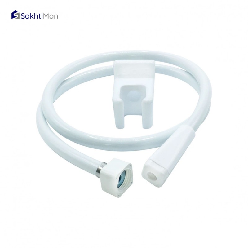 شلنگ توالت سفید مهام مدل پلاستیکی