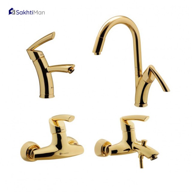 ست شیرآلات درخشان مدل تاپ گلد