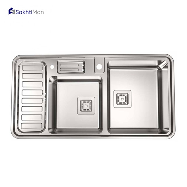 سینک ظرفشویی استیل البرز مدل فانتزی 852 توکار