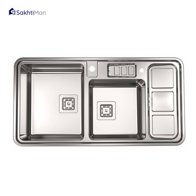 سینک ظرفشویی استیل البرز مدل فانتزی 853 توکار
