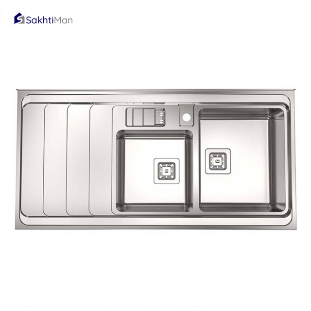 سینک ظرفشویی استیل البرز مدل فانتزی 856 روکار