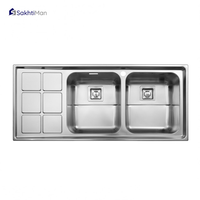 سینک ظرفشویی استیل البرز مدل فانتزی 761 توکار