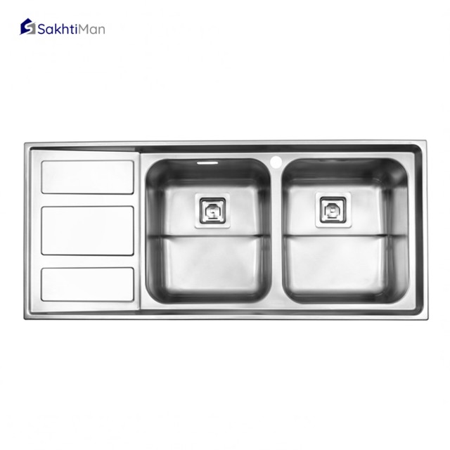 سینک ظرفشویی استیل البرز مدل فانتزی 765 توکار