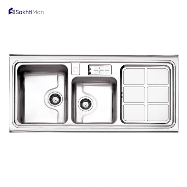 سینک ظرفشویی استیل البرز مدل فانتزی 815 روکار