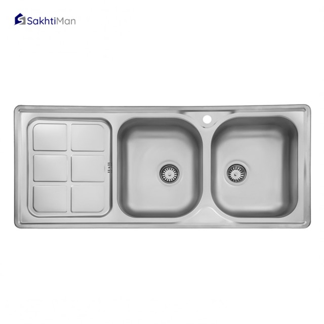 سینک ظرفشویی استیل ایران مدل 301 توکار