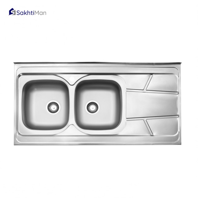 سینک ظرفشویی استیل البرز مدل 217 روکار