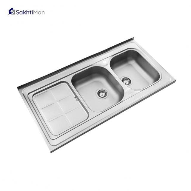 سینک ظرفشویی استیل ایران مدل 301 روکار