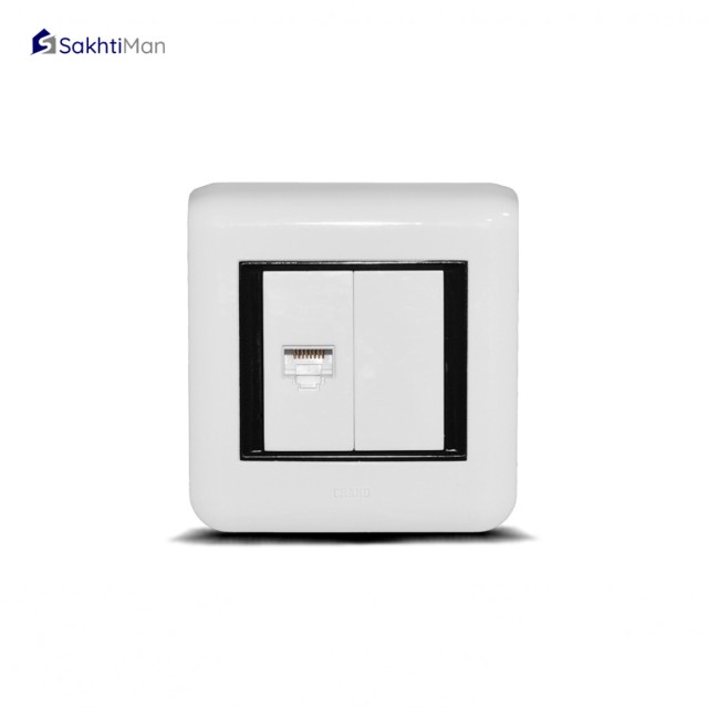 پریز شبکه cat6 تک پورت خیام الکتریک مدل گرند