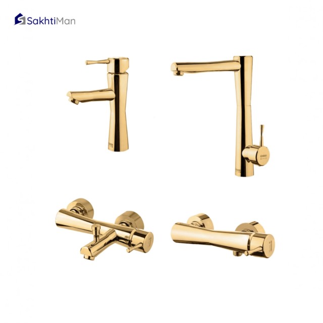 ست شیرآلات درخشان مدل فلاور