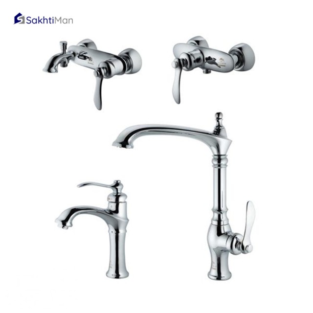 ست شیرآلات درخشان مدل لوتوس