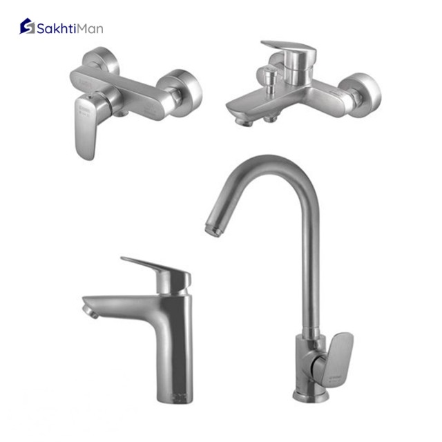 ست شیرآلات درخشان مدل هانس