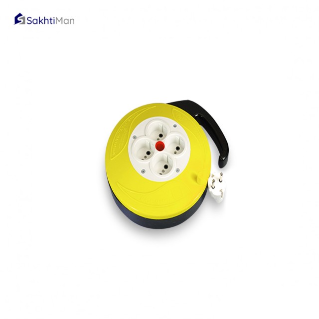 پریز چهار خانه ارت دار خیام الکتریک مدل قرقره ای