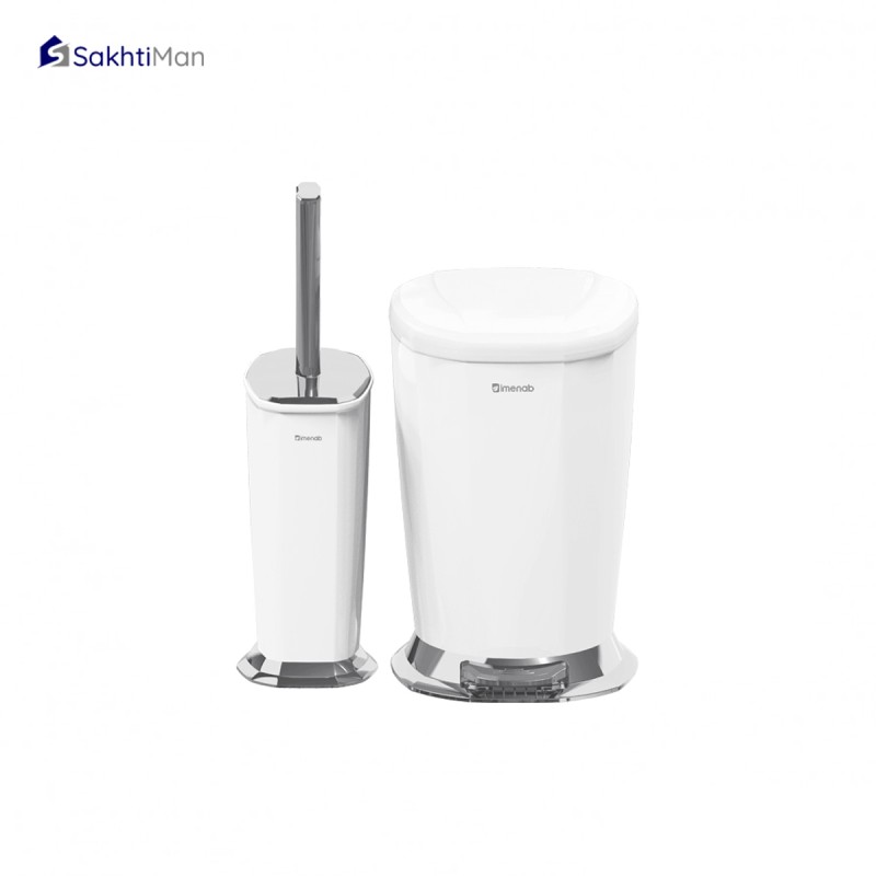 سطل زباله و برس ایمن آب مدل ورونا