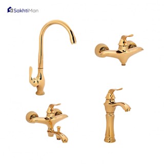 شیر ظرفشویی سکه مدل لورنزا طلایی