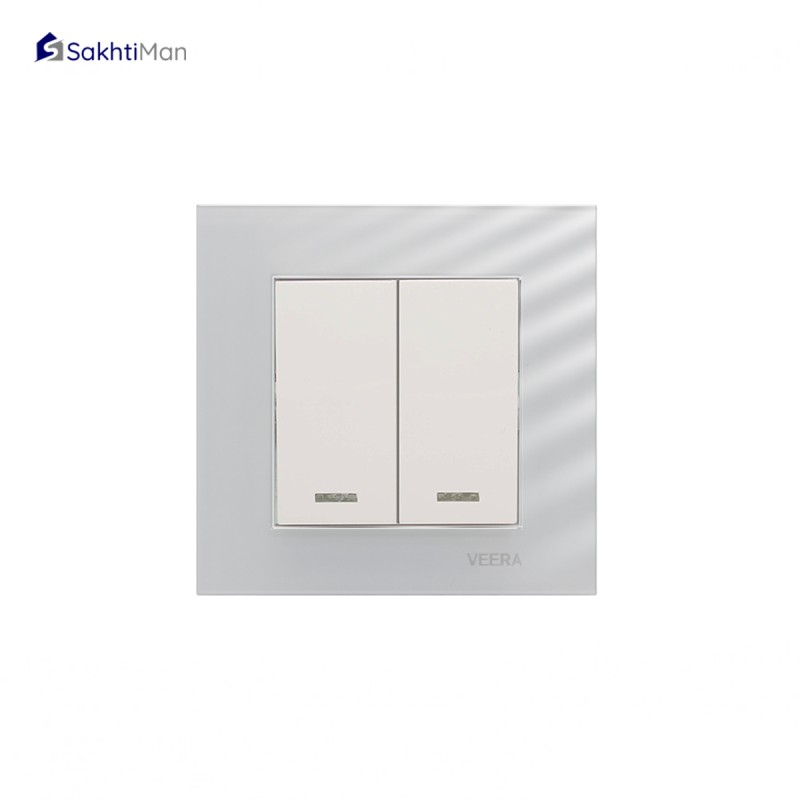 کلید دو پل ویرا الکتریک مدل کریستال