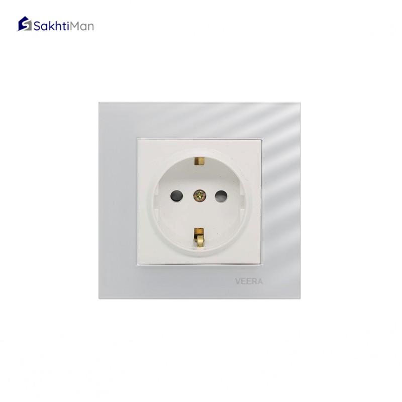 پریز برق ارت دار ویرا الکتریک مدل کریستال