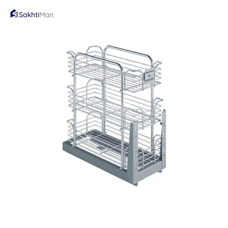 سبد چند منظوره کابینتی کف ریل پلاتین مدل 3511