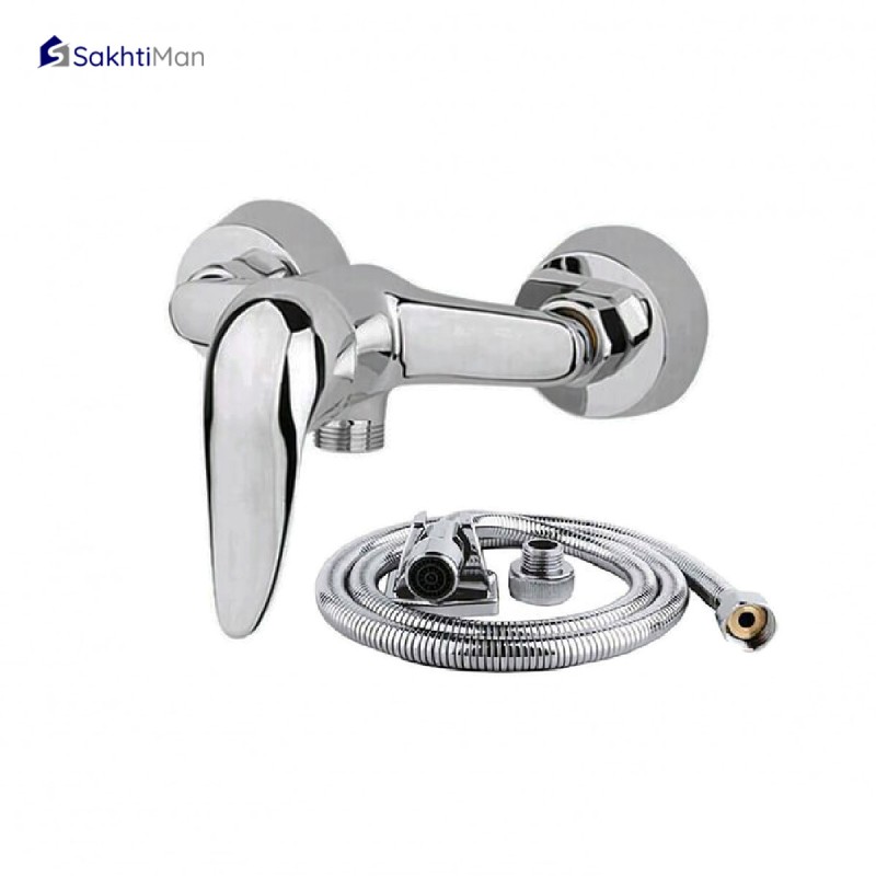 شیر توالت استاندارد به همراه شلنگ توالت مدل S2000