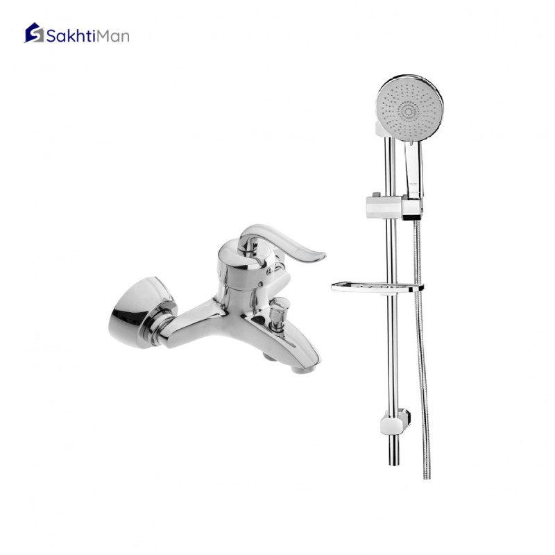 مجموعه 2 عددی شیر حمام و علم دوش مدل قاجاری