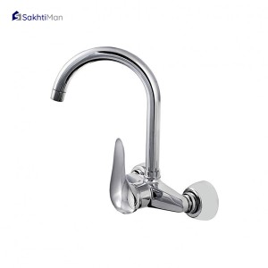 شیر ظرفشویی دیواری مدل اهرمی با علم عصایی