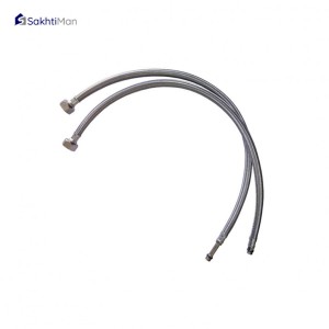 ست 6عددی شیرآلات مدل اکونومی پلاس با علم دوش دوکاره و شلنگ توالت