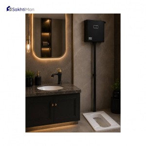 شیرروشویی مشکی طلایی مدل بامبو